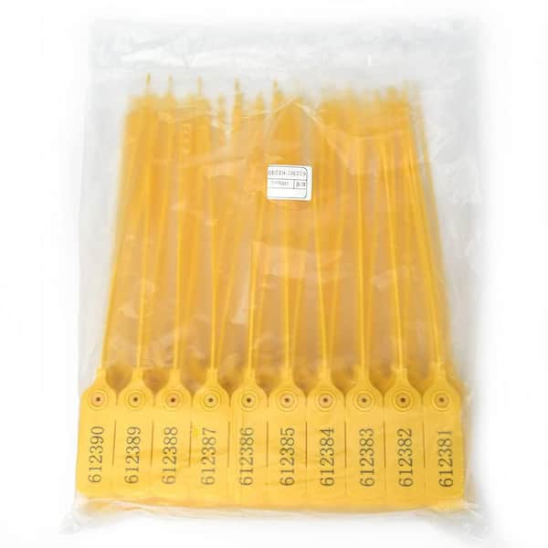 100) Amerex Fire Extinguisher Tamper Seals 01387-P100, Yellow