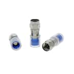 OmniConn RG-6 Compression F-Connectors (10-Pack)