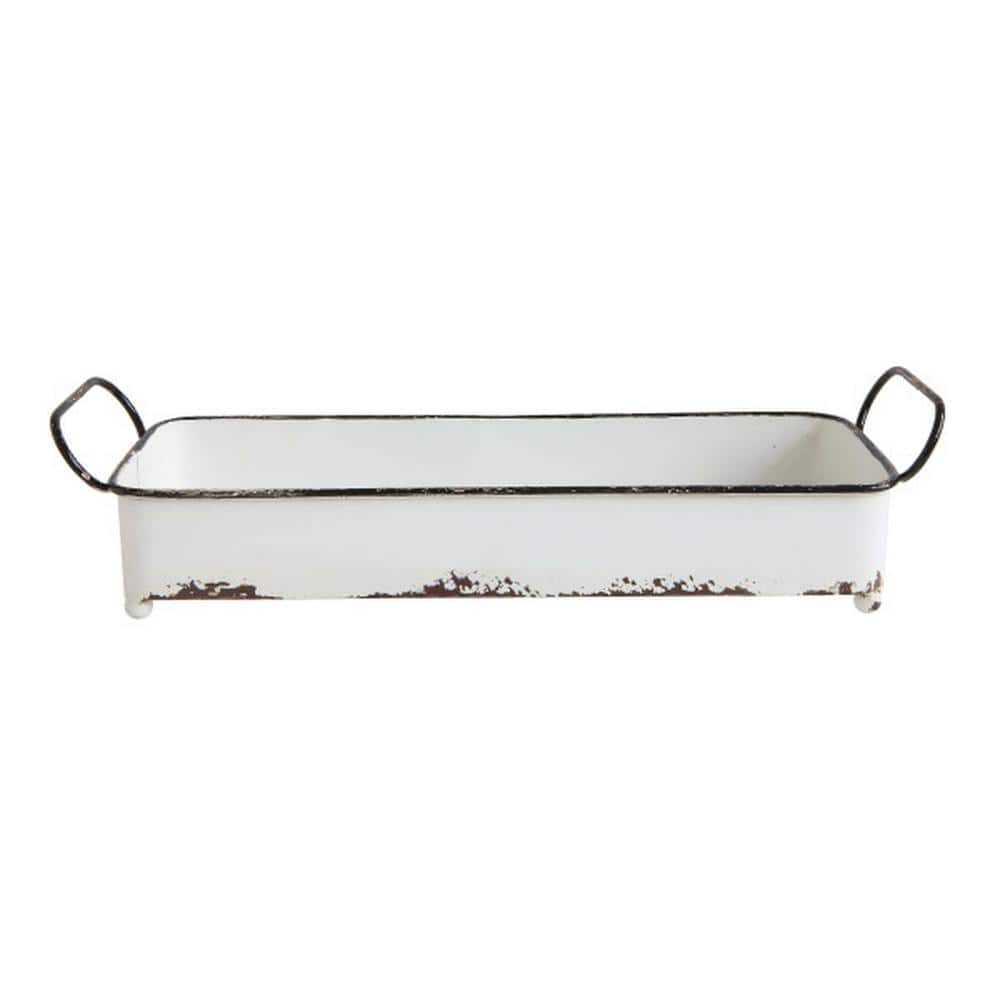 Creative Co-Op Decorative Rectangle Distressed Metal Tray