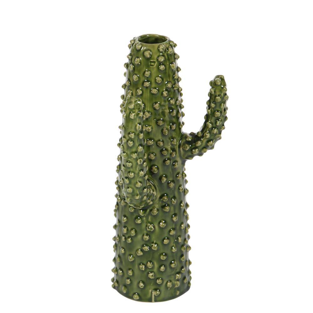 Green Ceramic Cactus Decorative Table Vase