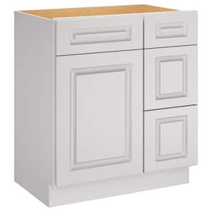 Newport 30-in W X 21-in D X 34.5-in H in Raised PanelDove Plywood Ready to Assemble Vanity Base Kitchen Cabinet