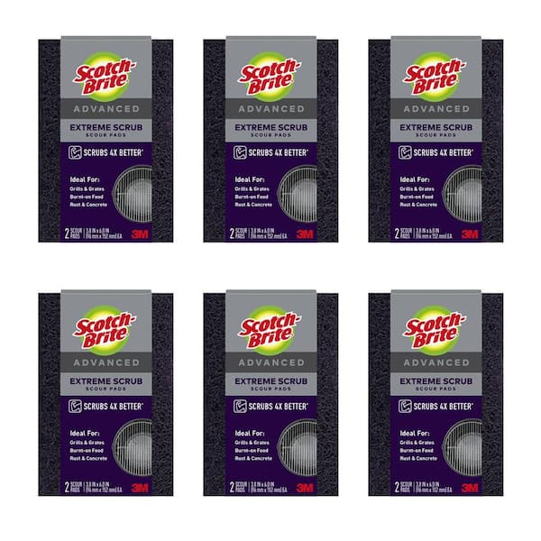 2.5 in. x 4.4 in. Extreme Scrub Scouring Pad (12-Pack)