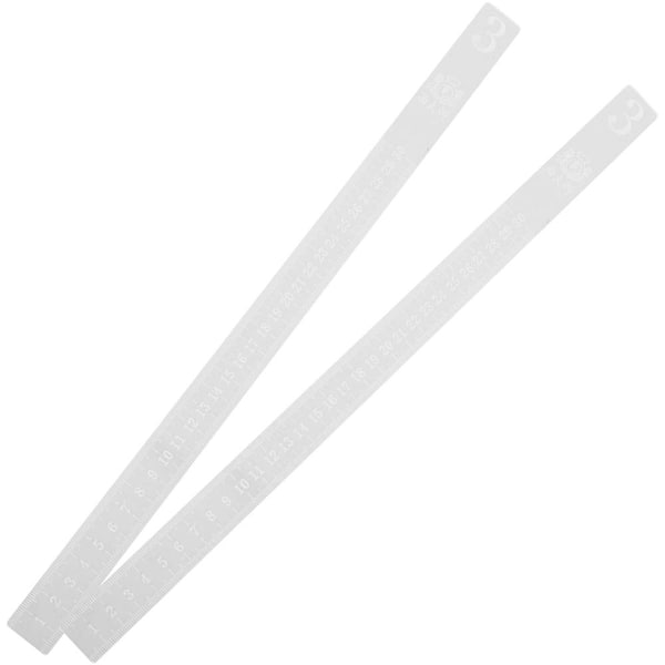 Transparent Acrylic Dough Thickness Measuring Strips 3 mm Rolling Pin Guide Sticks for Baking (2-Pack)