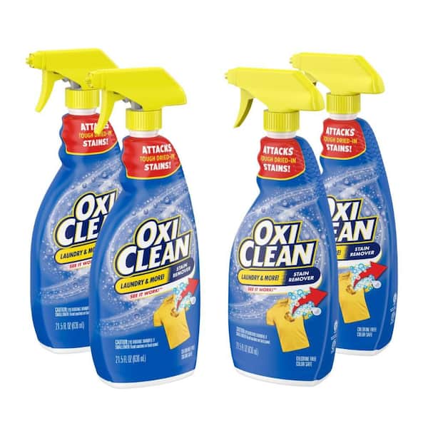 OxiClean Laundry Fabric Stain Remover Spray, 21.5 fl.oz., 4-Pack