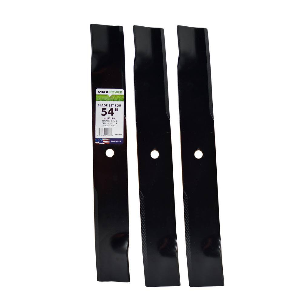 MaxPower Blade Set for Many 54 Cut Hustler Mowers