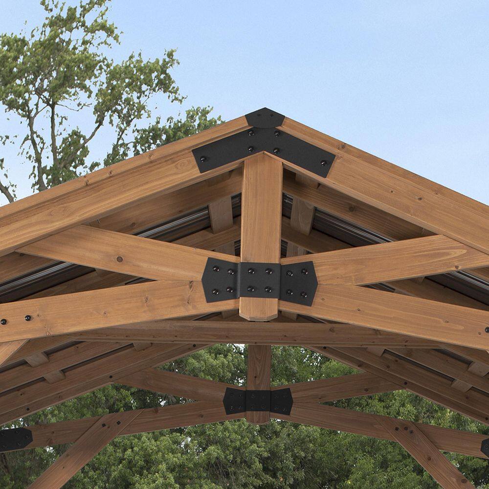 Norwood Cedar and Steel 10x10 Outdoor Gazebo