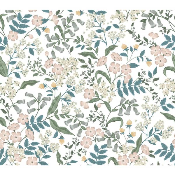 RIFLE PAPER CO. Sweetbrier Blush Peel and Stick Wallpaper