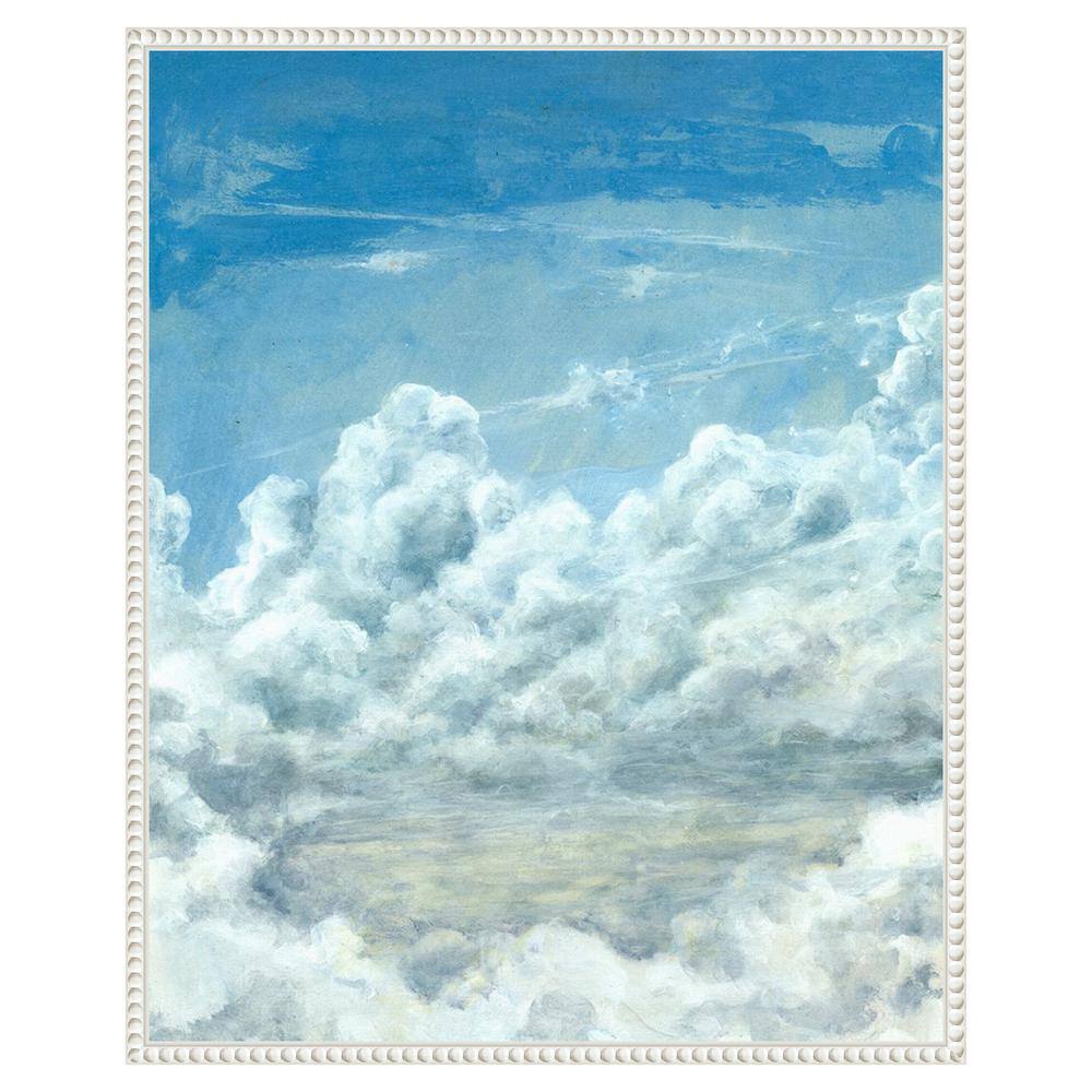 Michael Willett's Cloud Bank II Scenic White Floater Frame Canvas Art