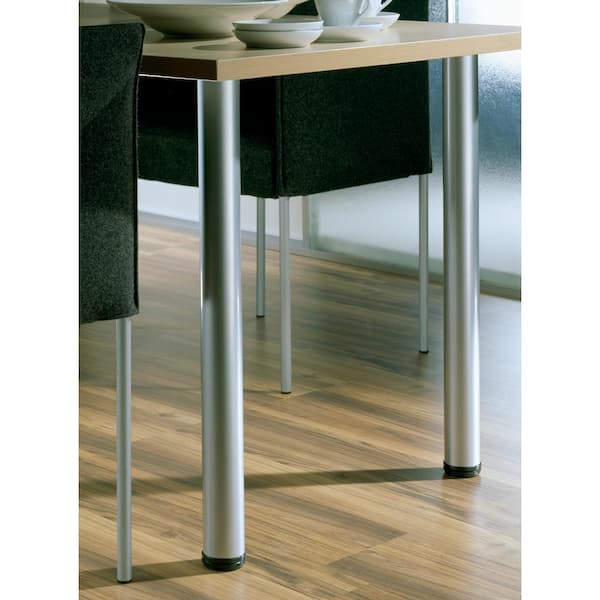 Hettich 2-3/8 in. Adjustable 28 in. White Steel Table Leg (Set of 4)