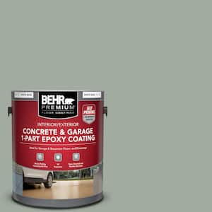 1 gal. #PPU11-15 Green Balsam Self-Priming 1-Part Epoxy Satin Interior/Exterior Concrete and Garage Floor Paint