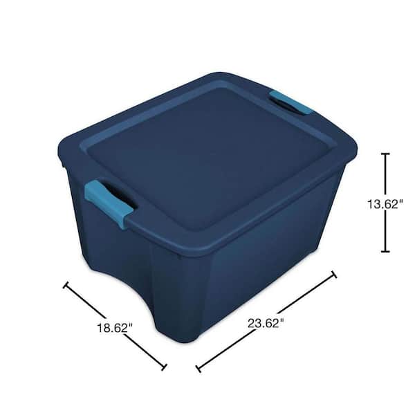 IRIS Weathertight Plastic Storage Container With Latch Lid 18 34 x