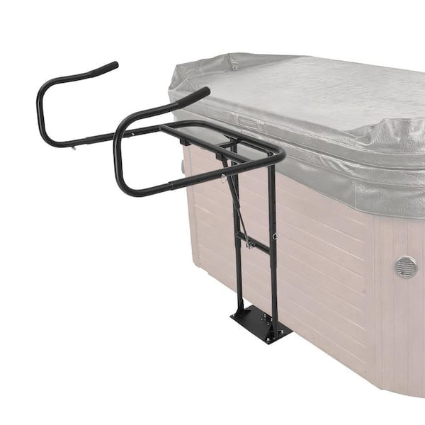 Hydraulic Spa Cover Lift, Adjustable 33.1-41.3 in. Height, 53.1-92.5 in. Width 1-Side Under-Mount for Hot Tubs and Spas