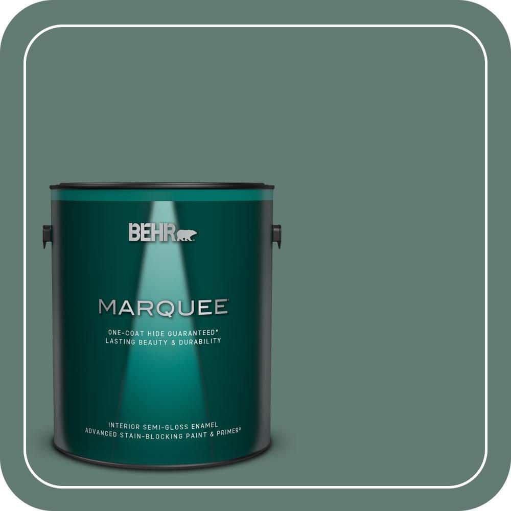 1 gal. #S430-6 Forest Edge One-Coat Hide Semi-Gloss Enamel Interior Paint & Primer product image for price tracking