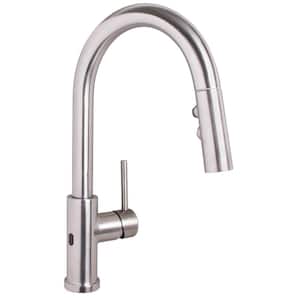 Neo Single Handle Touchless Pull Down Sprayer Kitchen Faucet in Stainless Steel