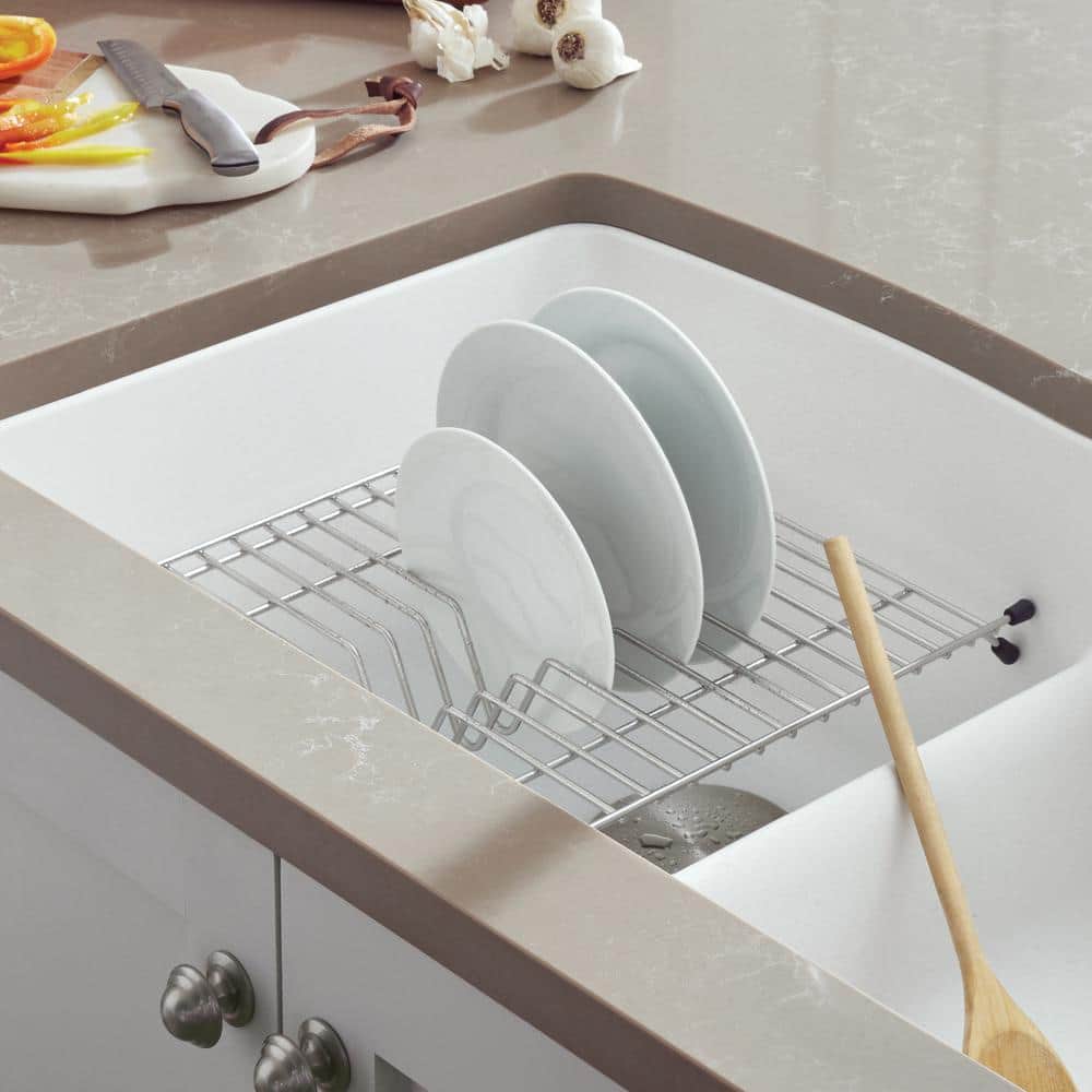 Diamond Stainless Steel Floating Dish Rack for Kitchen Sink