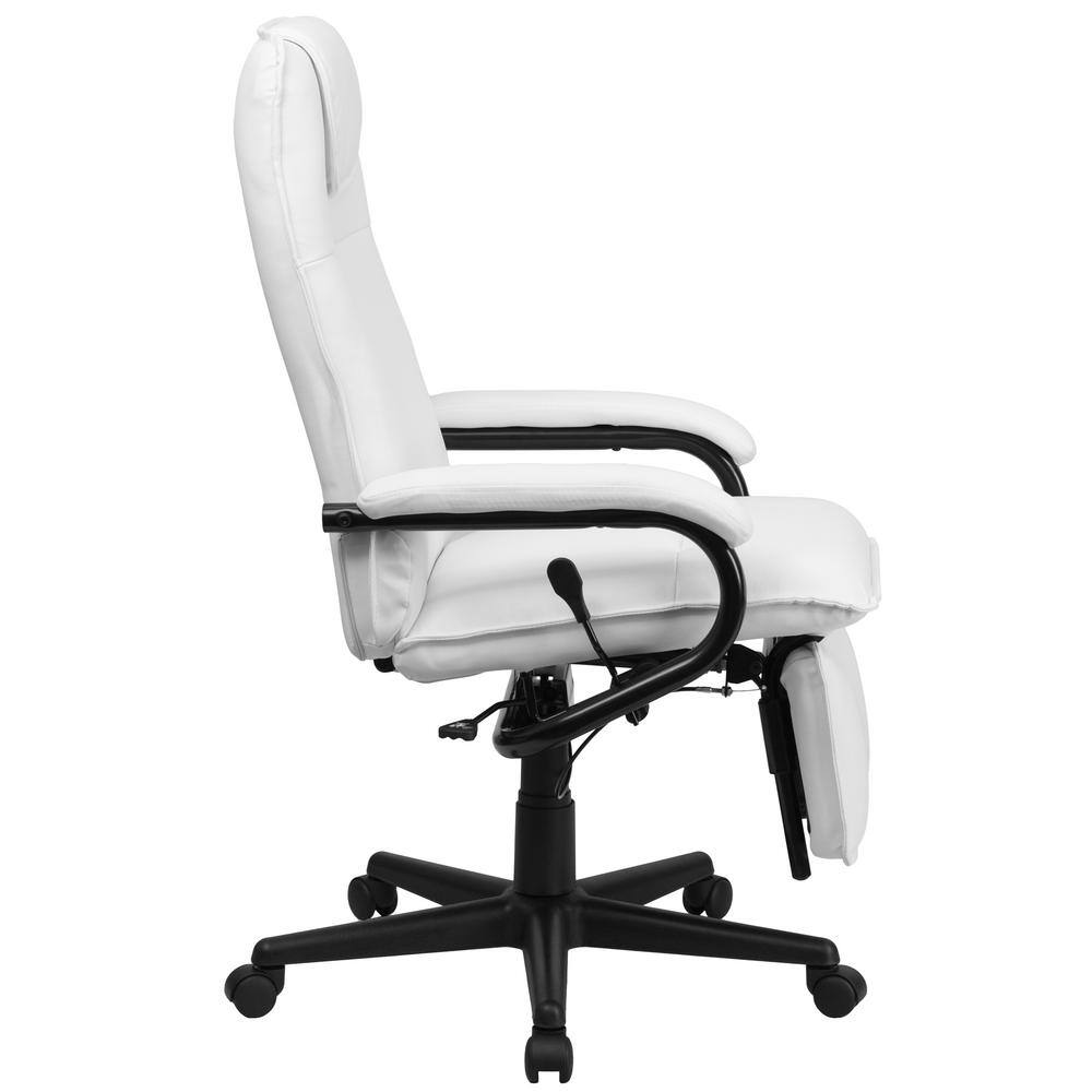 ErgoExec High-Back White LeatherSoft Adjustable Executive Chair