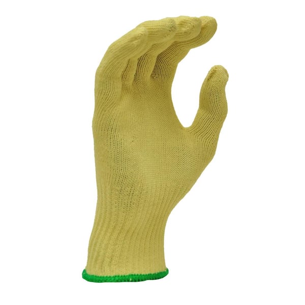 Condor 6AC97 Cut Resistant Gloves,Yellow/Black,L,PR