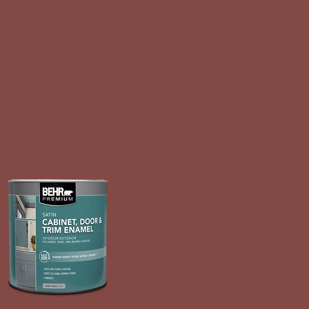 1 qt. #S140-7 Deco Red Satin Enamel Interior/Exterior Cabinet, Door & Trim Paint price history on PriceWatchPro