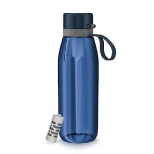 GoZero Everyday 36 oz. Navy Blue Tritan Plastic XL Water Bottle with Everyday Filter