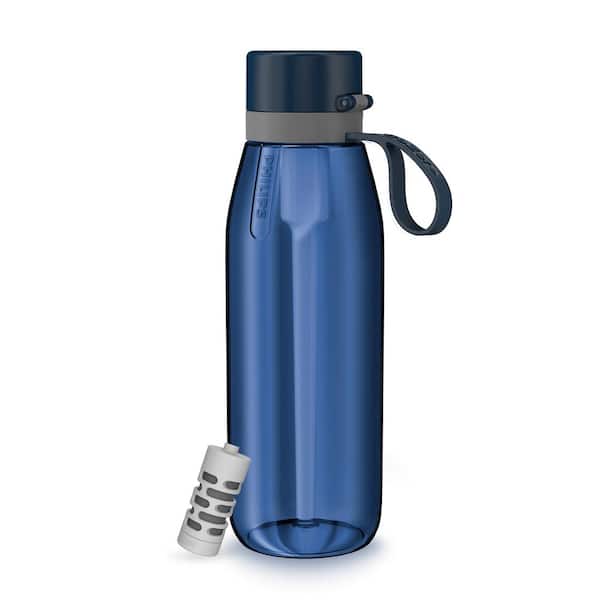 Philips GoZero Everyday 36 oz. Navy Blue Tritan Plastic XL Water Bottle  with Everyday Filter AWP2732NBO/37 - The Home Depot