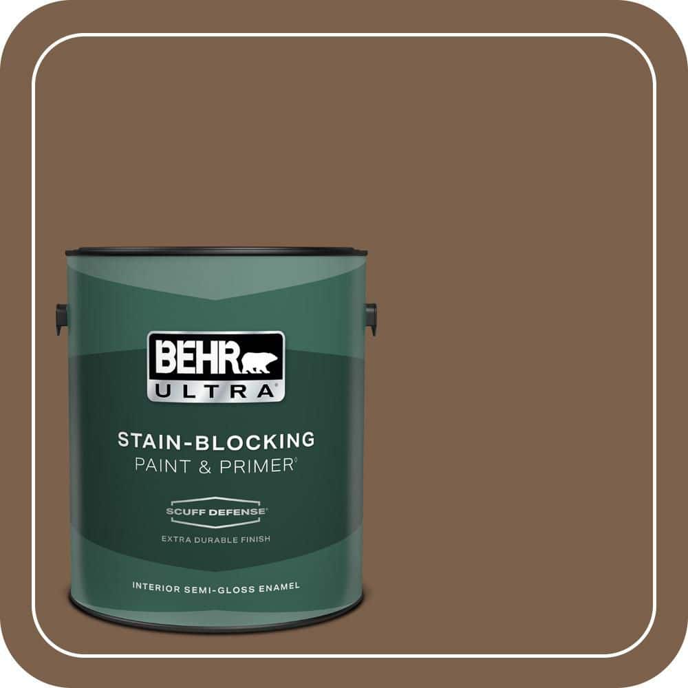 1 gal. Home Decorators Collection #HDC-CL-13 Sassafras Tea Extra Durable Semi-Gloss Enamel Interior Paint & Primer price history on PriceWatchPro