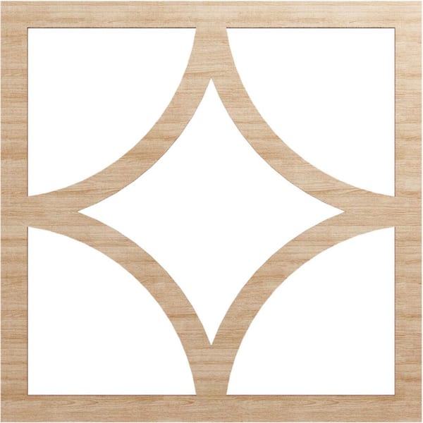 Ekena Millwork 0.25 in. x 12.75 in. x 20 in. Wood Medallion Moulding