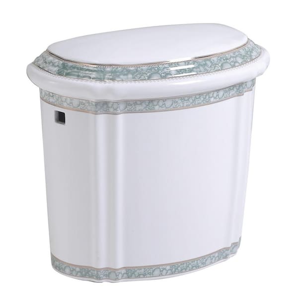 RENOVATORS SUPPLY MANUFACTURING 1.6 GPF Single Flush Vitreous China Toilet Tank with Gravity Fed Flushing Technology in White