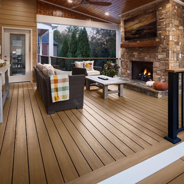 Meridian CoolDeck Shoreside 1 in. x 5.4 in. x 20 ft. Groove Capped Composite Decking 10-Piece H-Pack