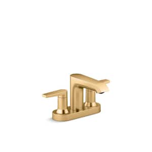 KOHLER Hint 4 in. Centerset Double Handle Bathroon Sink Faucet In
