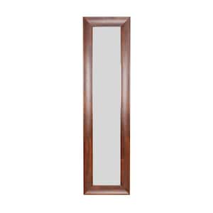 71 in. H x 16 in. W Rustic Framed Rectangle Brown Full Length Decorative Mirror