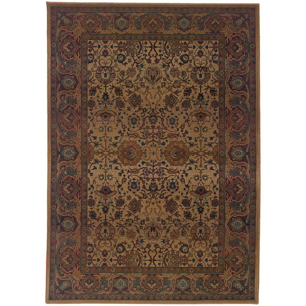 Home Decorators Collection Exhilaration Beige 4 ft. x 6 ft. Area Rug ...