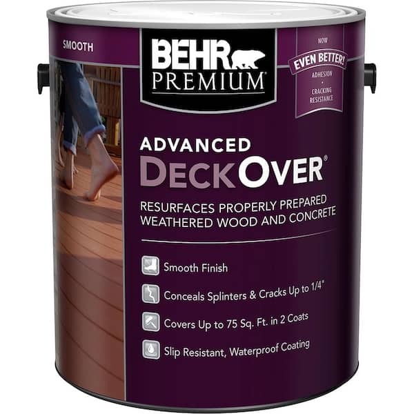 BEHR Premium Advanced DeckOver 1 gal. Smooth Solid Color Exterior Wood and Concrete Coating