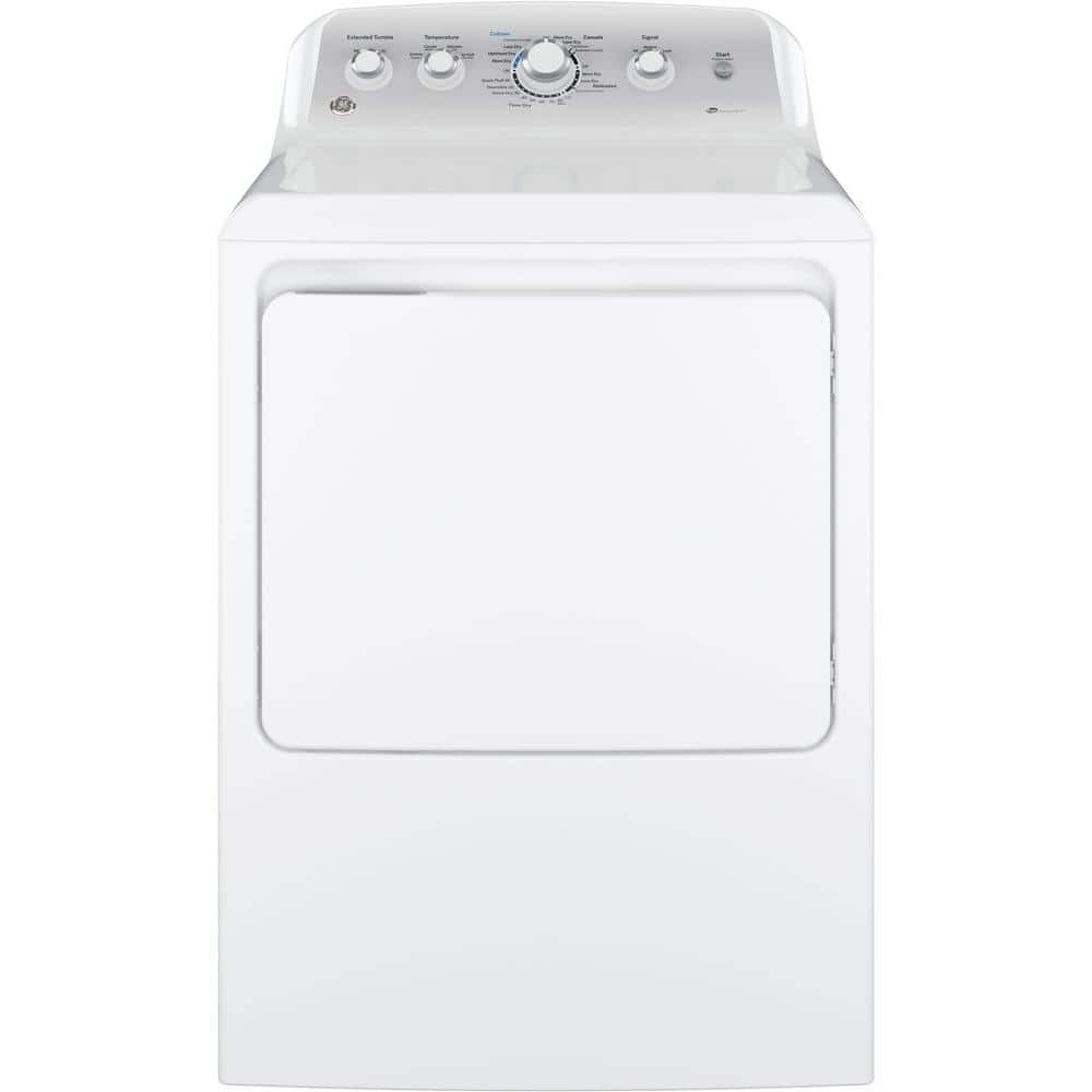 Secadora de 7.2 cu.ft. a Gas Natural, Color Blanco de GE