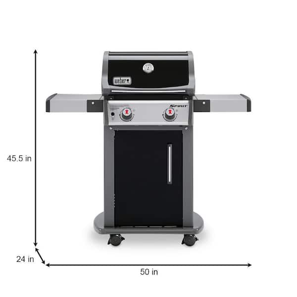 fordel Gade Hjelm Weber Spirit E-210 2-Burner Propane Gas Grill in Black with Built-In  Thermometer 46110001 - The Home Depot