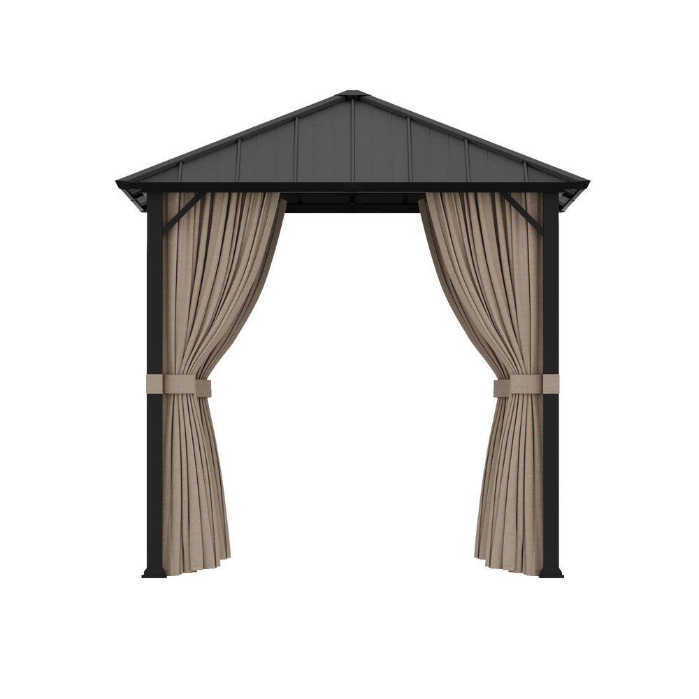 Ultra Series Hardtop Gazebo 8 ft. x 8 ft. with Galvanized Steel Roof, Black price history on PriceWatchPro