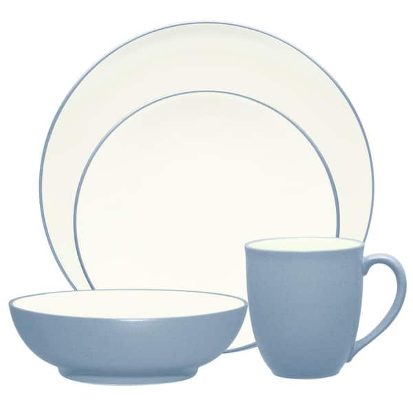 Noritake Colorwave Ice  4-Piece (Light Blue) Stoneware Coupe Place Setting, Service for 1