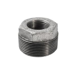 1-1/2 in. x 3/4 in. Galvanized Malleable Iron MPT x FPT Hex Bushing Fitting