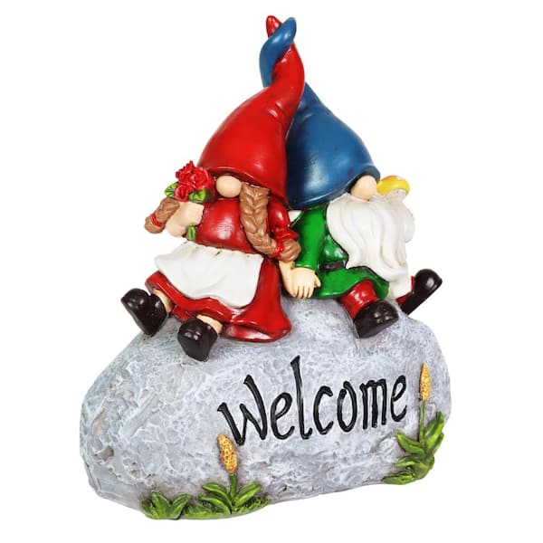 IH Casa Decor dw-36696 Garden Gnome Couple Statue並行輸入 オブジェ、置き物