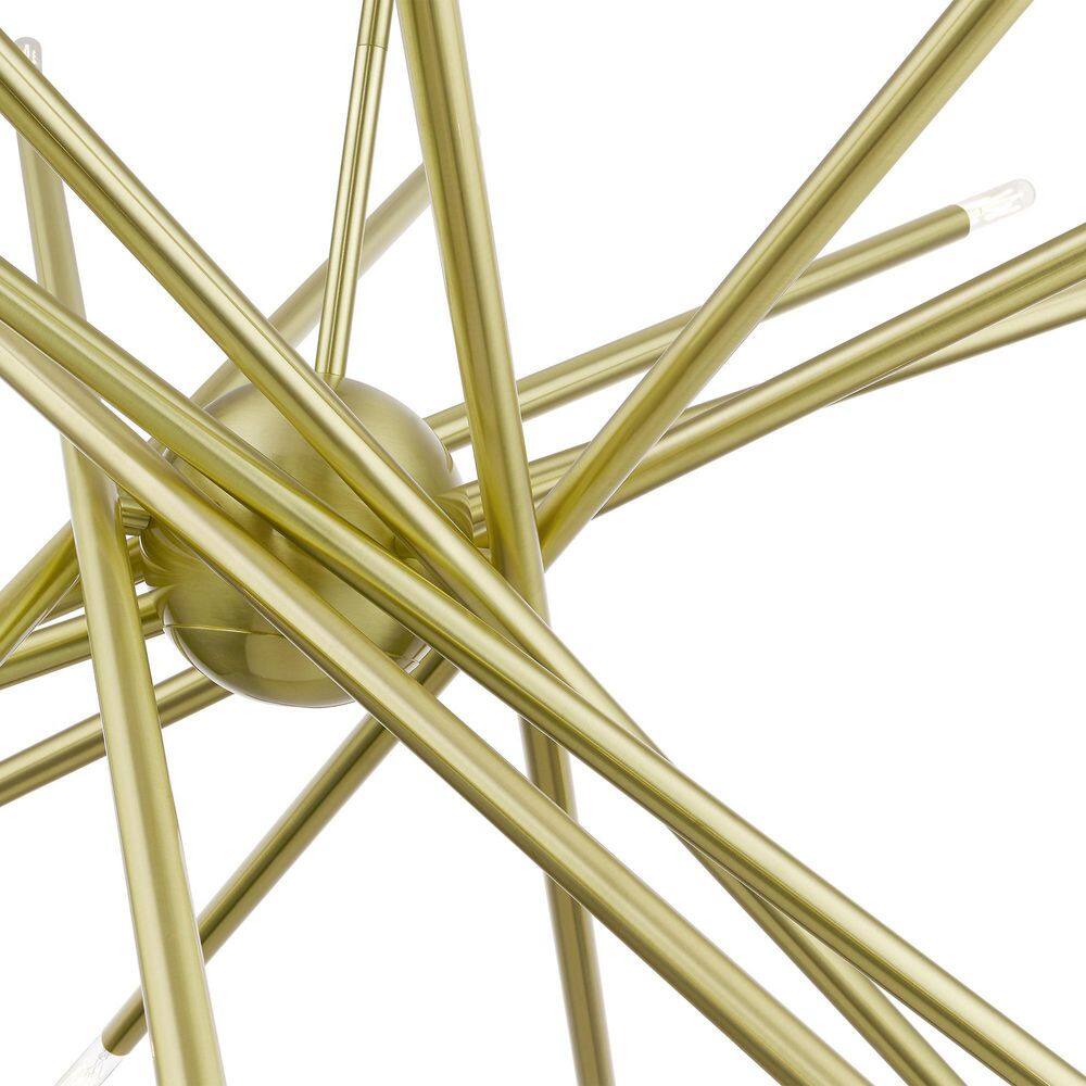 Soho Satin Brass 20-Light Asymmetrical Sputnik Chandelier
