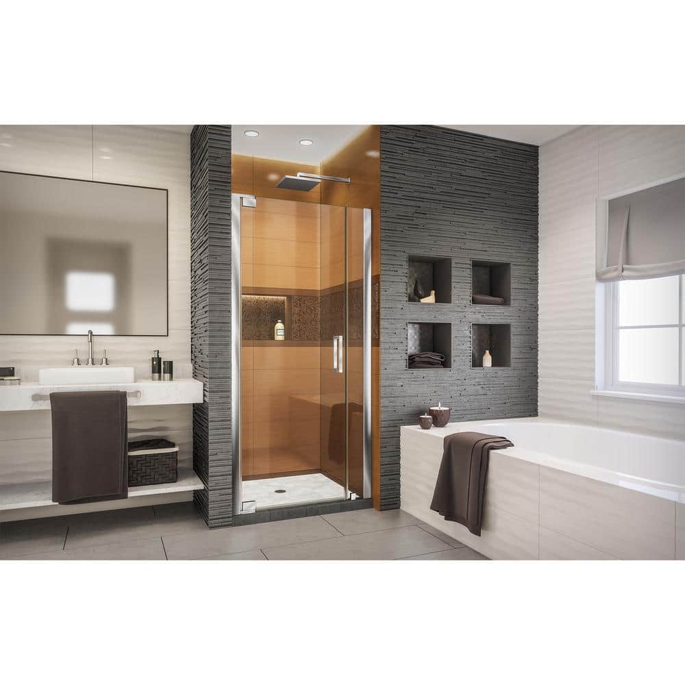 Elegance-LS 31" to 33" Frameless Clear Glass Pivot Shower Door