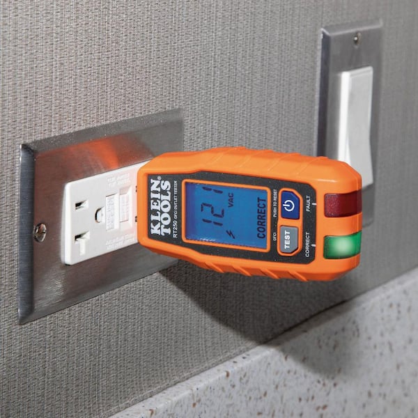 Klein Tools - GFCI Electrical Outlet Tester with LCD Display