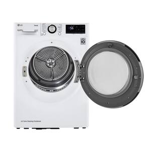 24 in. W 4.2 cu. ft. Compact Ventless Stackable Electric Dryer with Dual Inverter HeatPump Technology in White