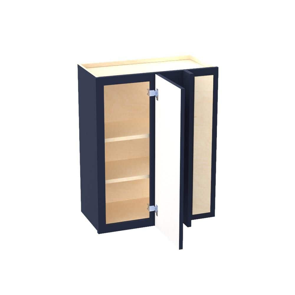 Franklin 24 in. W x 12 in. D x 30 in. H Assembled Plywood Blind Wall Kitchen Cabinet in Vessel Blue with Soft Close RH price history on PriceWatchPro