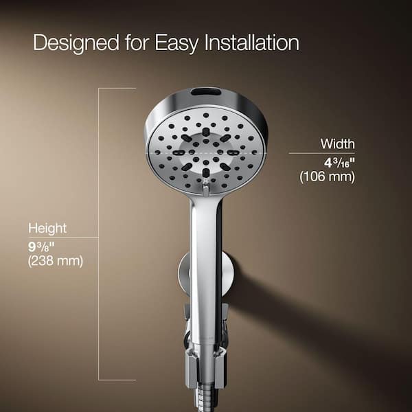 KOHLER Viron 6-Spray Wall Mount Handheld Shower Head 1.75 GPM in