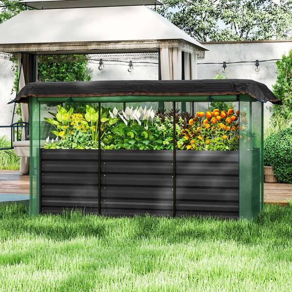 Outsunny 70.9 in. L x 23.6 in. W x 22.6 in. H Galvanized