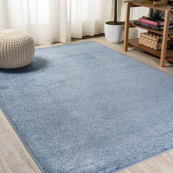 JONATHAN Y Haze Solid Low-Pile Classic Blue 4 ft. x 6 ft. Area Rug