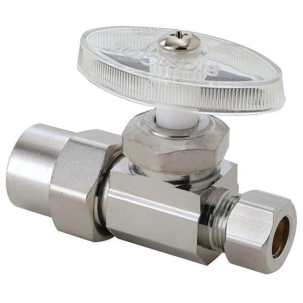 BrassCraft 1/2 in. CPVC Inlet x 3/8 in. Compression Outlet Multi-Turn Straight Valve