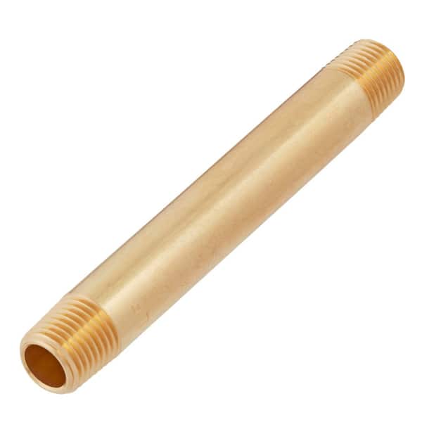 1/4 in. x 4 in. MIP Brass Nipple Fitting