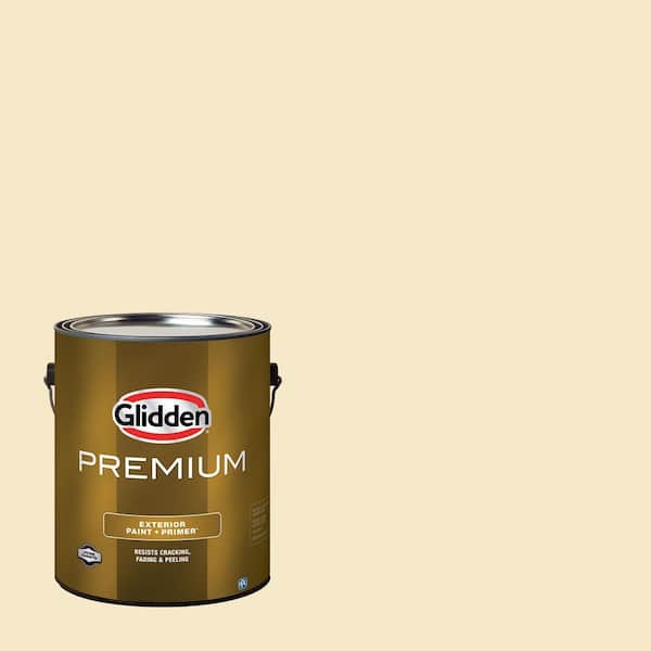 Glidden Premium 1 gal. PPG1106-1 Maiden Hair Satin Exterior Latex