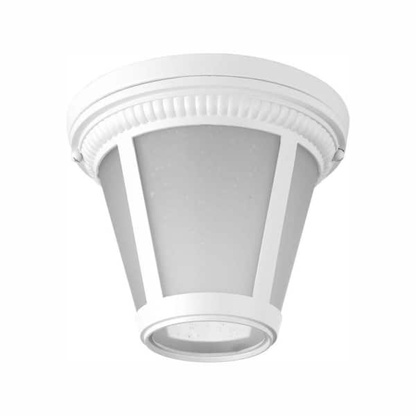 Progress Lighting Westport Collection 1-Light White LED Outdoor Flushmount
